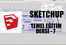 SketchUp Temel Eğitim Dersleri 7. Bölüm
